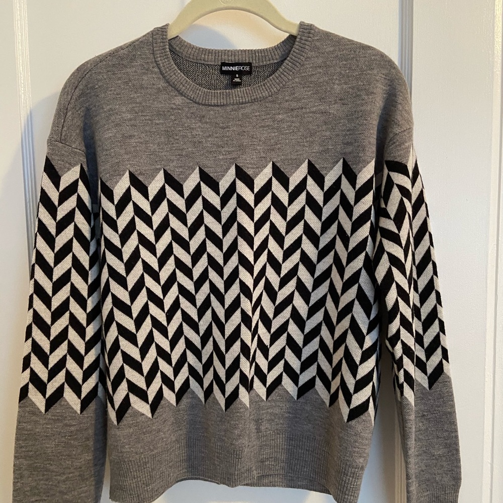 Minnie Rose Geometric Sweater